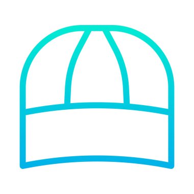 Şapka satırı simgesinin vektör illüstrasyonu 