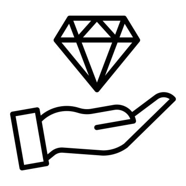 Yatırım vektör satırı simgesi