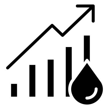 Kişisel ve ticari kullanım için büyüme grafiği simgesi...
