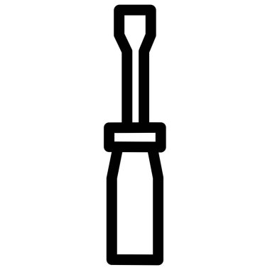 Tornavida. Web simgesi basit illüstrasyon