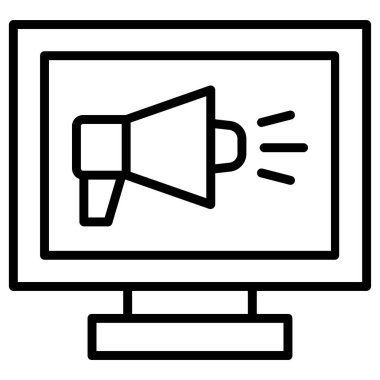 Web simgesini basit illüstrasyonla izle