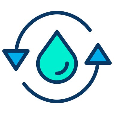 Su damlası. Web simgesi