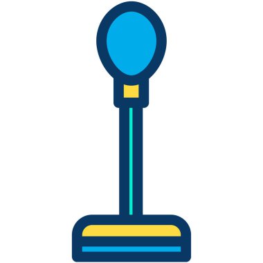 Yumruk topu minimalist vektör simgesi beyaza izole edildi 