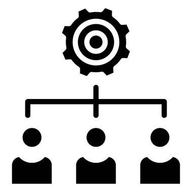 hiyerarşi. Web simgesi basit illüstrasyon