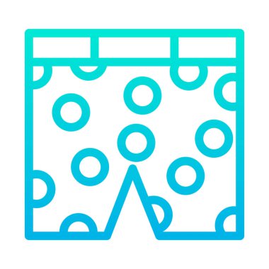 iç çamaşırı beyaz arkaplanda basit vektör simgesi