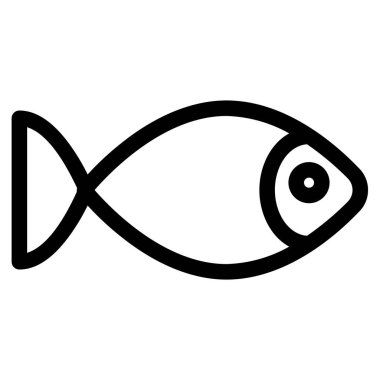 balığı web simgesi, vektör çizim 