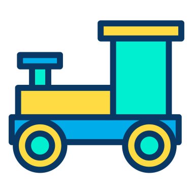 tren web simgesi basit tasarım