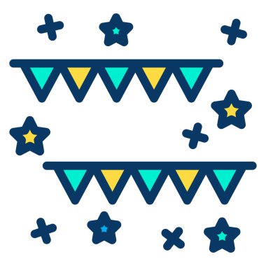  Çelenkler. Web simgesi basit illüstrasyon