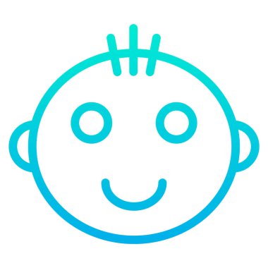 yüz simgesi, vektör illüstrasyonu