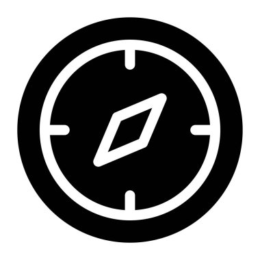 Pusula. Web simgesi basit tasarım