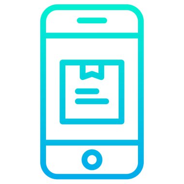 Smartphone Simgesi, vektör illüstrasyonu