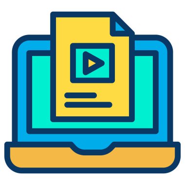 dizüstü bilgisayar simgesi, vektör illüstrasyonu