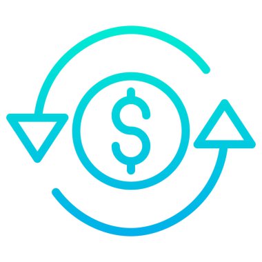 Değiş tokuş Web simgesi basit illüstrasyon