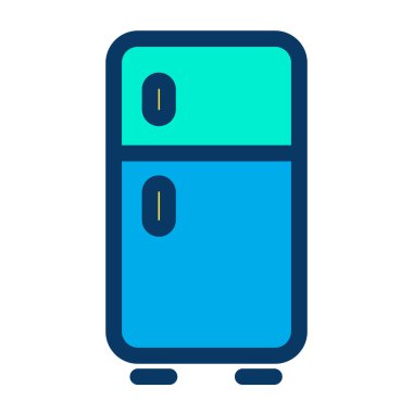 buzdolabı vektör renk simgesi