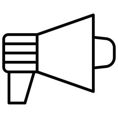 megafon işareti düz vektör simgesi.