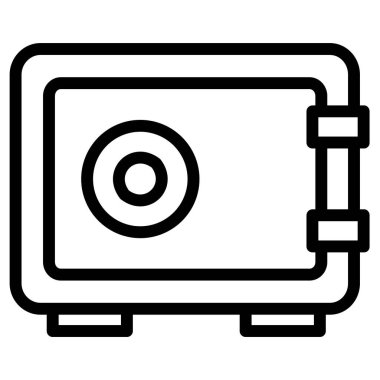 Kilit vektör satırı simgesi