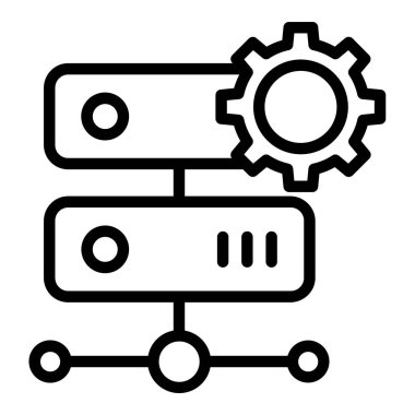 Web simgesi ayarlama, illüstrasyon vektör