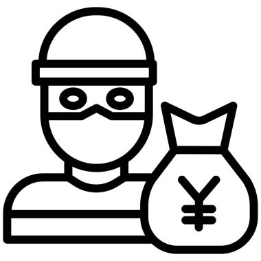 Para için. Web simgesi basit illüstrasyon 