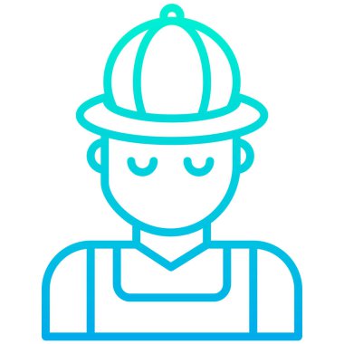 Avcı web simgesi basit vektör illüstrasyonu