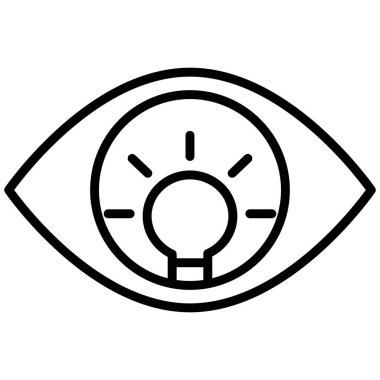 Fikir simgesinin vektör illüstrasyonu