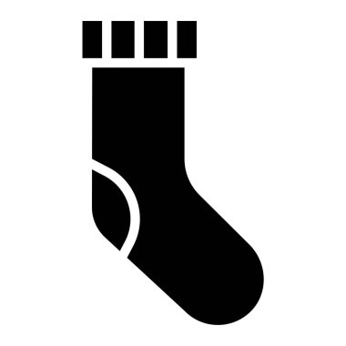 çoraplar beyaz arkaplanda basit vektör simgesi