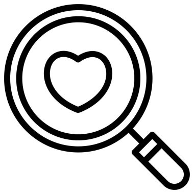 Aşk. Web simgesi basit illüstrasyon