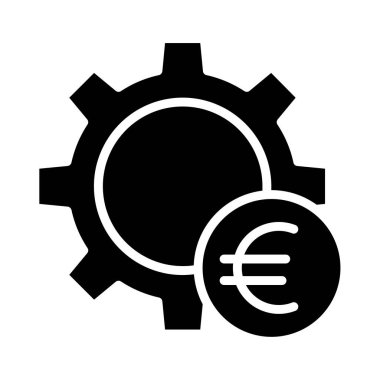 Avro para birimi kavramı basit sanat vektörü illüstrasyonu 