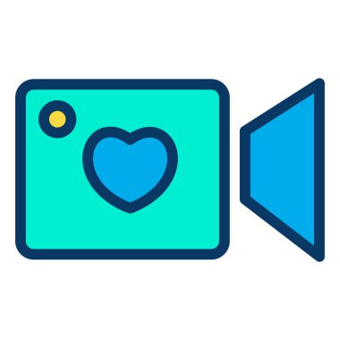 basit video kutsal kişilerin resmi, vektör çizim