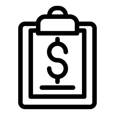 iş ve finans düz vektör simgesi 