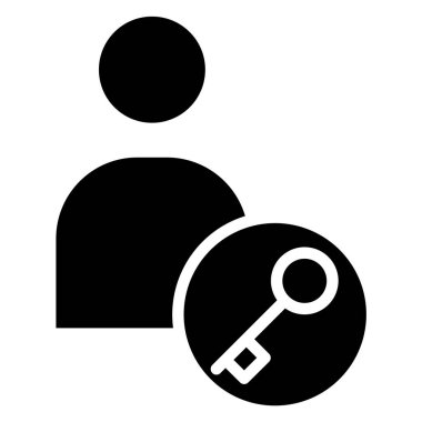 Basit UI profili simgesi, vektör illüstrasyonu