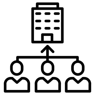 yönetim web simgesi basit illüstrasyon