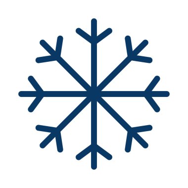 kar Tanesi simgesi vektör çizimi