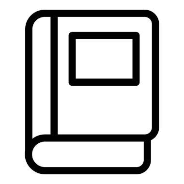 Kitap. Web simgesi basit illüstrasyon