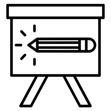 Beyaz arkaplanda basit vektör simgesi