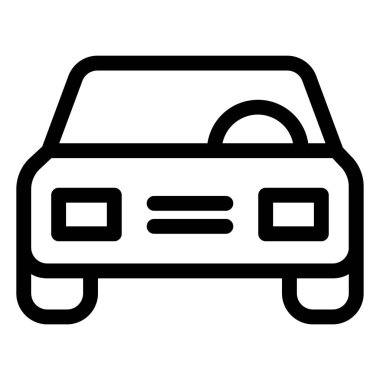 - Araba. Web simgesi basit illüstrasyon