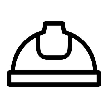 Miğfer. Web simgesi vektör illüstrasyonu