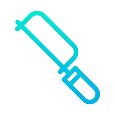 Metal Testere ağ simgesi basit vektör illüstrasyonuName