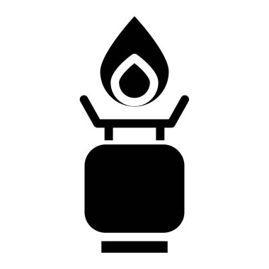 Beyaz arkaplanda basit gaz vektör resimleme