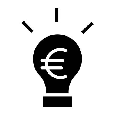 Avro para birimi kavramı basit sanat vektörü illüstrasyonu 