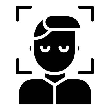 Adamım. Web simgesi basit illüstrasyon