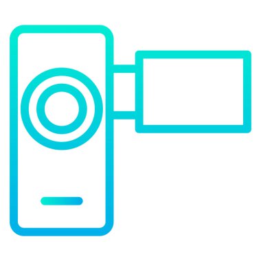 Kamera. Web simgesi basit illüstrasyon 