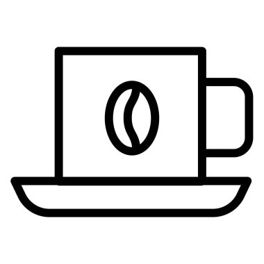 cup web simgesi, vektör illüstrasyonu