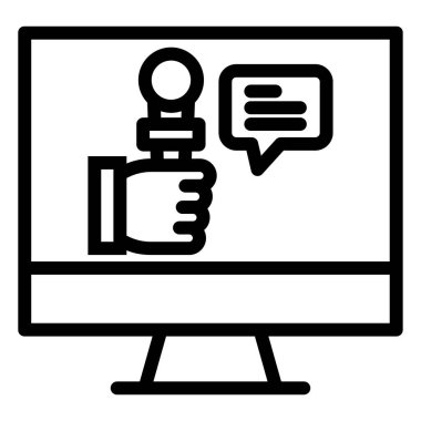 Web simgesini basit illüstrasyonla izle