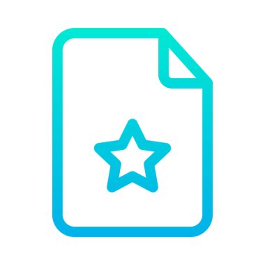 belge simgesi vektör illüstrasyonu