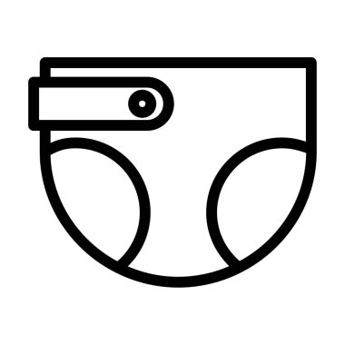 Bebek bezi web simgesi, vektör çizim