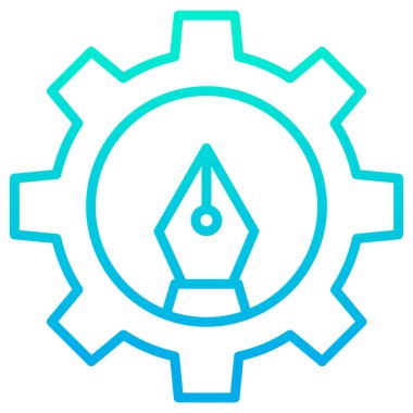 Beyaz arkaplanda basit vektör simgesi