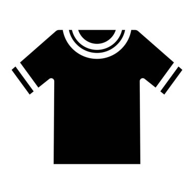 Gömlek, beyaz arkaplanda basit vektör simgesi