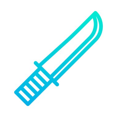 Basit bıçak simgesi, vektör illüstrasyonu