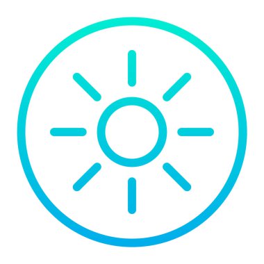 Güneş Simgesi Vektör illüstrasyonu