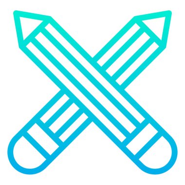 Sanat kalemleri. Web simgesi, vektör basit illüstrasyon